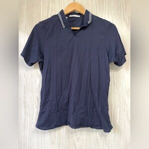 BOGO Cutter and Buck Women’s BOGO Medium Golf Polos (One Navy/One Tan) EUC